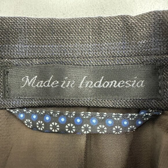 Lauren Ralph Lauren Mens Plaid Wool Blend Blazer 46R Gray - Picture 3 of 5